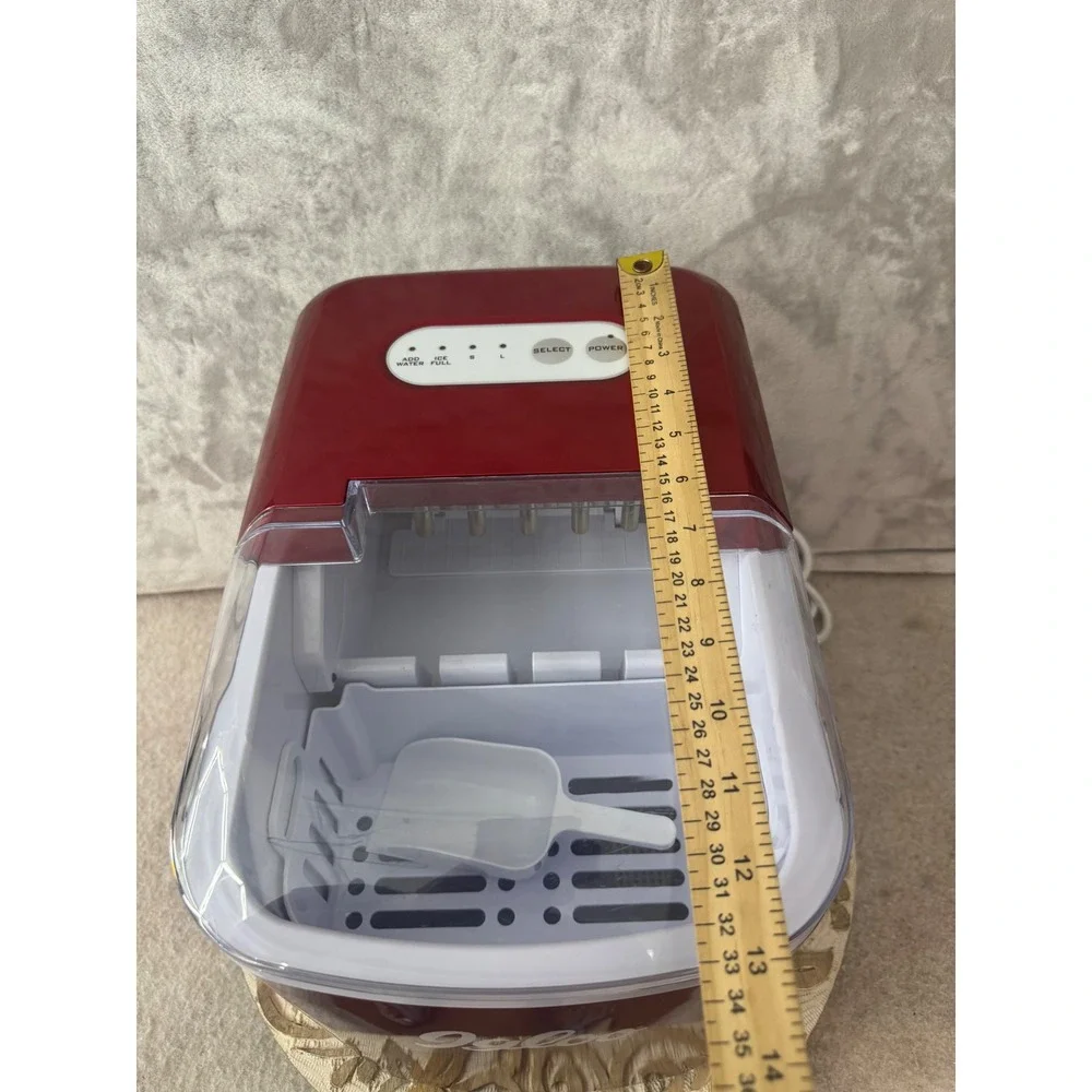 Igloo ICEB26RR Portable Countertop Ice Maker Machine Red 26lb Capacity 2.1L